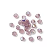 Kép 3/3 - Preciosa® - 3mm - Light Amethyst AB, 3mm bicone/ rombusz gyöngy