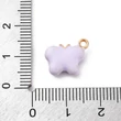 Kép 3/3 - Medál - pillangó,  halvány lila és arany Charm, 11.5x12.5x3.5mm