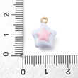 Kép 3/3 - Medál - csillag - halvány kék, arany, ötvözet zomác - 14.5x11.5x4.5mm