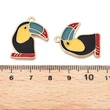 Kép 3/3 - Medál - tukán, madár charm, 25x20x2mm - Nikkelmentes