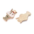 Kép 2/3 - Medál - fagylalt kehely Charm, 22.5x13x1mm, ólom és kadmiummentes