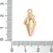 Kép 3/3 - Medál - fagyi charm, strasszkővel, hosszú élettartamú bevonattal,  22.5x9.5x3.5mm