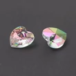 Kép 2/3 - Medál - 14x14mm - színes AB szív - üveg