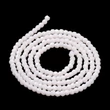 Kép 3/4 - Üveggyöngy - 2x2mm - csillogó - telt - krémfehér - csiszolt fánk