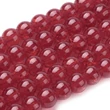 Kép 1/3 -  Üveggyöngy - 6mm - Piros - robbantott - gömb alakban (10db)