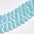Kép 1/2 - Ásványgyöngy - 10mm - macskaszem - halványkék színben