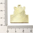 Kép 3/3 - Medál - macska szóval Love You felirattal - cink ötvözetből - világos arany - rózsaszín színben - 24.5x23.5x1.5mm 