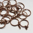 Kép 2/2 - Kulcstartó karika - vörösréz színben - 25x3mm