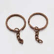 Kép 1/2 - Kulcstartó karika - vörösréz színben - 25x3mm