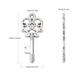 Kép 2/3 - Medál - kulcs - 28,3x10mm - antik ezüst színben - - ólom és kadmiummentes!