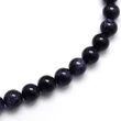 Kép 2/3 - ÁSVÁNY - 6MM - SZINTETKIUS NAPKŐ - SÖTÉTKÉK CSILLOGÓ SZENBEN