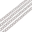 Kép 1/3 - Ékszerlánc - 5x3.5x0.7mm - forrasztás nélkül, csavart - ovális, platina