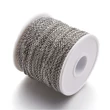 Kép 2/3 - Ékszerlánc – rozsdamentes acél - ezüst színben – 3x2mm – ovális 