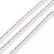 Kép 1/3 - Ékszerlánc – rozsdamentes acél - ezüst színben – 3x2mm – ovális 
