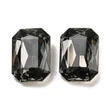 Kép 1/2 - Üveg kaboson - négyzet alakú - füst színben - csiszolt- 24.5~25x17.5~18x7.5~8mm