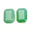 Kép 1/2 - Üveg kaboson - négyzet alakú - opal zöld színben - csiszolt- 24.5~25x17.5~18x7.5~8mm