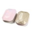 Kép 2/2 - Üveg kaboson - négyzet alakú - opál rózsaszín színben - csiszolt- 24.5~25x17.5~18x7.5~8mm