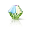 Kép 1/3 - Preciosa® Crysta bicone gyöngy - Peridot Glitter, 3mm