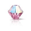 Kép 1/3 - Preciosa® Crystal bicone gyöngy, Rose Glitter, 3mm
