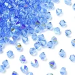 Kép 2/2 - Preciosa® Crystal bicone gyöngy, Light Sapphire AB, 4mm