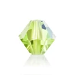 Kép 1/2 - Preciosa® Crystal bicone gyöngy, Limecicle AB, 4mm
