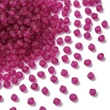 Kép 2/2 - Preciosa® Crystal bicone gyöngy, Fuchsia Matt, 4mm
