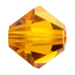 Kép 1/2 - Preciosa® Crystal Beads, Czech Crystal, Bicone, Topaz, 6mm