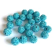 Kép 1/2 - Shamballa gyöngy - türkiz színben - 10mm 