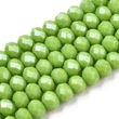 Kép 1/3 - Üveggyöngy - 3x2mm - telt sárgászöld - csiszolt fánk
