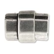 Kép 1/3 - Mágneskapocs - 18x15x11,5mm - Regaliz bőrhöz - antik ezüst színben
