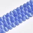 Kép 1/2 - Ásványgyöngy - 8mm - Búzavirágkék macskaszem