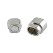 Kép 3/3 - Mágneskapocs - 18x15x11,5mm - Regaliz bőrhöz - antik ezüst színben