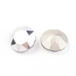 Kép 2/2 - Kristály - 8mm - csiszolt, lapos, kerek - Argent Comet Light kaboshon