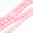 Kép 1/2 - Ásványgyöngy - 8mm - Természetes festett - matt - pink 
