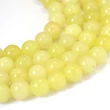 Kép 1/4 - Természetes ásványgyöngy - 8mm - Jáde - Citromos Lime színben  