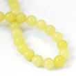 Kép 3/4 - Természetes ásványgyöngy - 8mm - Jáde - Citromos Lime színben  