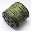 Kép 1/3 - Bőr - 3x1,4mm - hasított - sötét oliva - méteres 