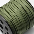 Kép 2/3 - Bőr - 3x1,4mm - hasított - sötét oliva - méteres 