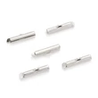 Kép 1/2 - Végzáró - cső - 25mm - platina ezüst színben - ólom és kadmiummentes! (1pár)