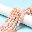 Kép 3/4 - Ásványgyöngy - 8mm - Természetes utánzatú rózsaszín opálgyöngy