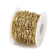Kép 3/3 - Ékszerlánc - 10x4.5x1.8mm - arany színben, csillag díszítéssel - Rozsdamentes Acél! (50cm)
