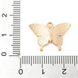 Kép 3/3 - Medál - pillangó - élénk pink és világos arany 14x20x2mm 