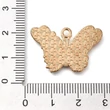 Kép 3/3 - Medál - Halloween pillangó virágokkal, 19x15x1mm, színes és arany színben