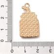 Kép 3/3 - Medál - Halloween - üveg, koponyákkal, 29x16x1mm, színes és arany színben