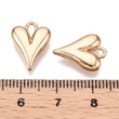 Kép 3/3 - Medál - Szív, arany színben, 15x11.5x4mm