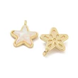 Kép 2/3 - Medál - hold, gyanta Charms arany fóliával, valódi 18K aranyozott, kadmiummentes és ólommentes, 17x14x5.5mm