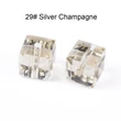 Kép 1/2 - Kristály - 8x8mm - AAA minőségű, fazettált, kocka, halvány tozáz