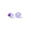 Kép 3/4 - Preciosa® Crystal gyöngy, Emerald, 3mm - Violet AB, 3mm