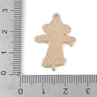 Kép 3/3 - Medál madárijesztő - piros, narancs és halvány arany színben 27,5x19x2mm - ólom és Kadmiummentes! 