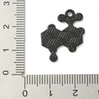 Kép 3/3 - Medál - kémiai molekula - fehér - fekete és színes  21,5x18x1,5mm